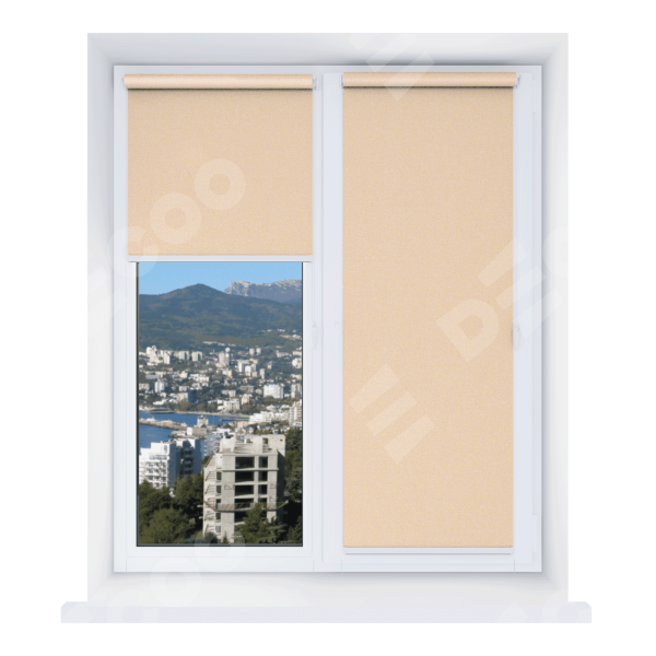 Рулонная штора Мини Фокус 04 персик