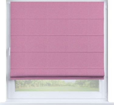 Римская штора «Кортин» на створку, ткань лён димаут, розовый