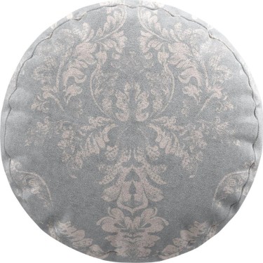 Подушка круглая Cortin «Винтажный узор серый»
