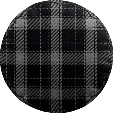 Подушка круглая Cortin «Стильная клетка»