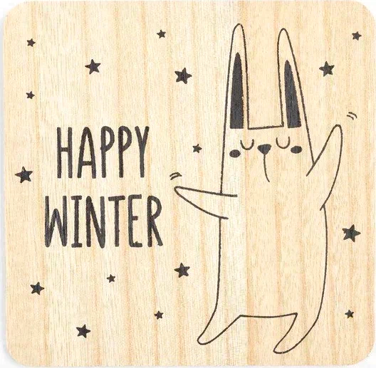 Набор кухонный Доляна Happy winter: подставка, прихватка