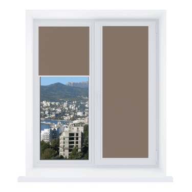 Рулонная штора Уни 2 Респект DM 11 коричневый