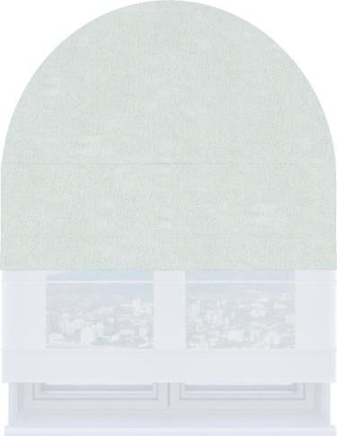 Римская штора «Кортин» день-ночь для арочного проёма, ткань блэкаут однотонный дымчато-молочный