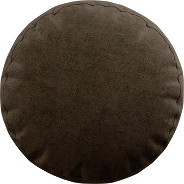 Подушка круглая Cortin бархат тёмно-коричневый