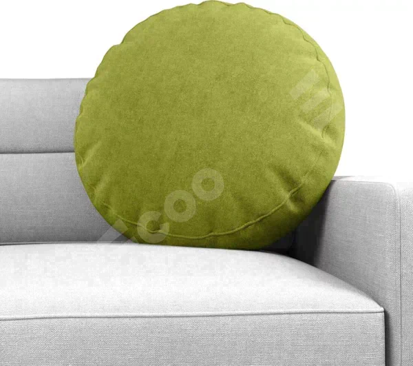 Подушка круглая «Кортин» канвас зелёное яблоко