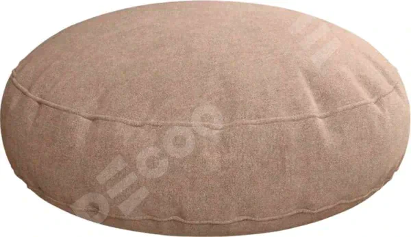 Подушка круглая «Кортин» канвас розовая пудра