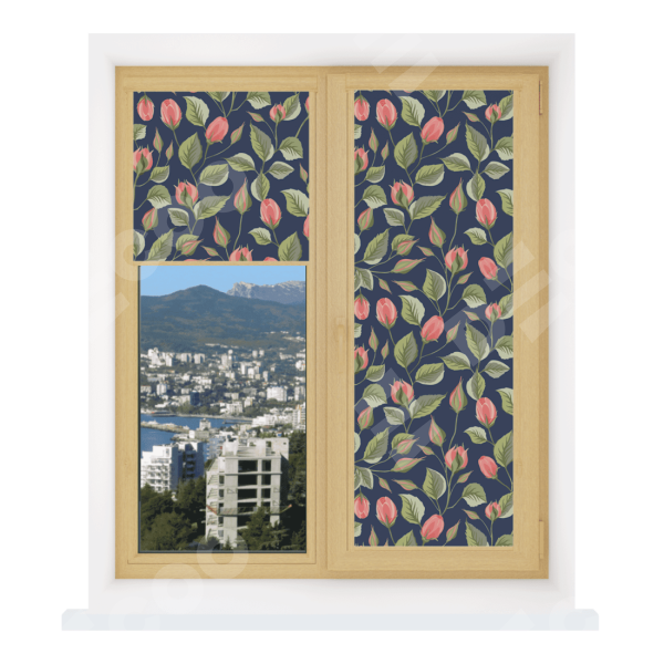 Рулонная штора Уни 2 с принтом Красная роза