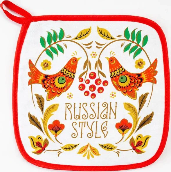 Прихватка "Этель" Russian style 19х19см,100% х/л, ватин 250г/м2
