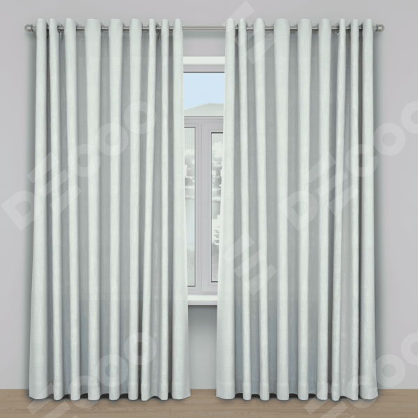 Шторы на люверсах ткань блэкаут однотонный, молочный