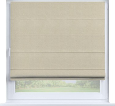 Римская штора «Кортин» на створку, ткань блэкаут однотонный, цвет бежевый