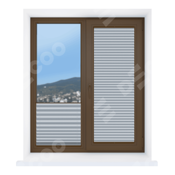 Штора плиссе Корона серый