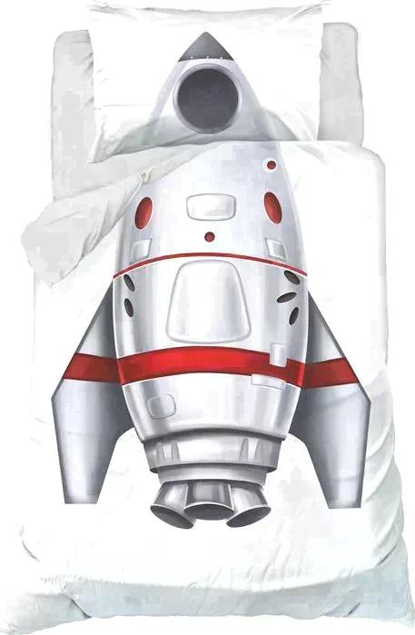 Постельное белье Этель 1,5 сп «Ракета» 143х215 см, 150х214 см, 50х70 см -1 шт