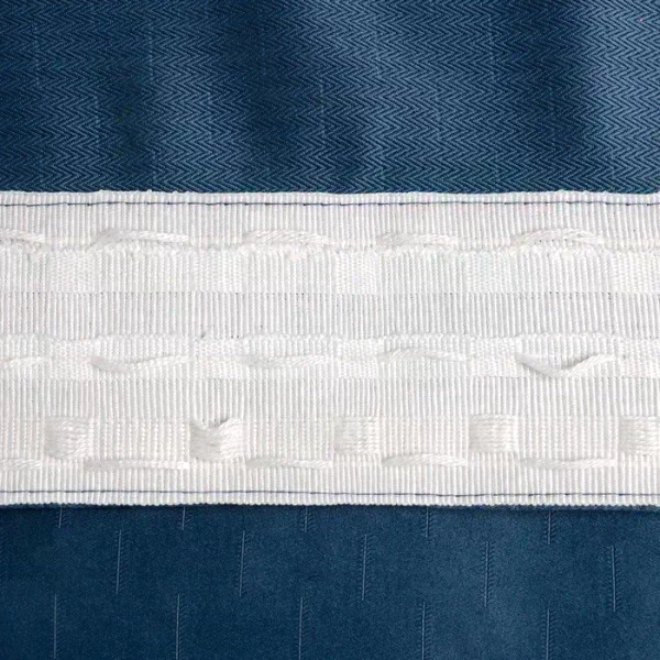 Штора портьерная Этель "Штрихи"цв.синий,на шторн.ленте 130*300 см,100% п/э