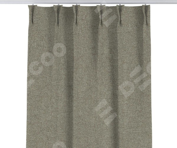 Комплект штор на тесьме «Кустик», лён блэкаут светло-бежевый