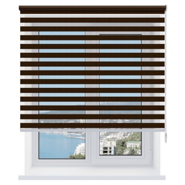 Рулонная штора День-ночь Savana венге