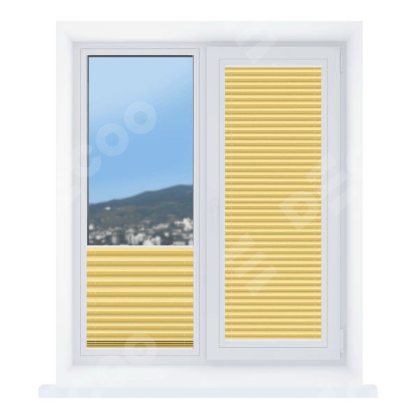 Штора плиссе ткань Виват желтый