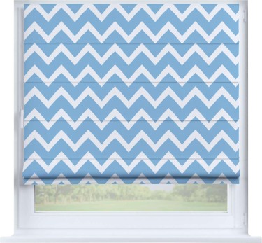 Римская штора «Кортин» на створку «Зигзаг средний»