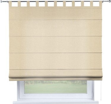 Римская штора на петлях «Кортин», ткань софт однотонный бежевый лайт