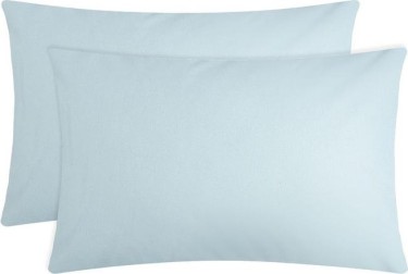 Комплект наволочек "Этель", 50х70 см - 2 шт, светло-голубой, 100% хлопок, поплин
