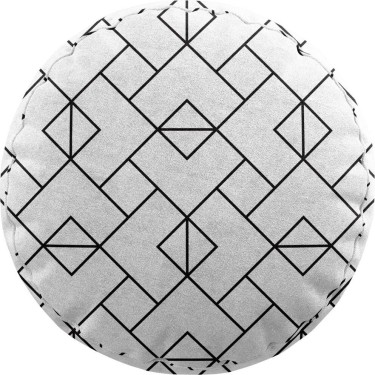 Подушка круглая Cortin «Геометрический орнамент»