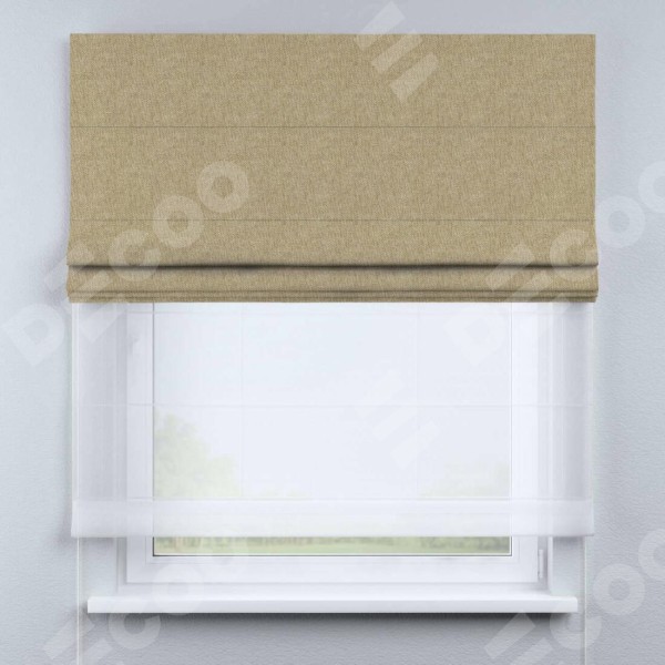 Римская штора «Кортин» день-ночь, стиф димаут бежевый