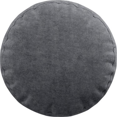 Подушка круглая «Кортин» канвас стальной