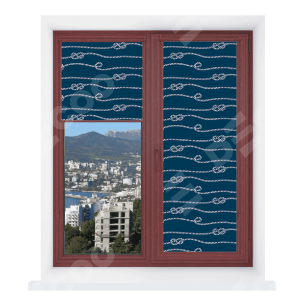 Рулонная штора Уни 2 с принтом Морской узел