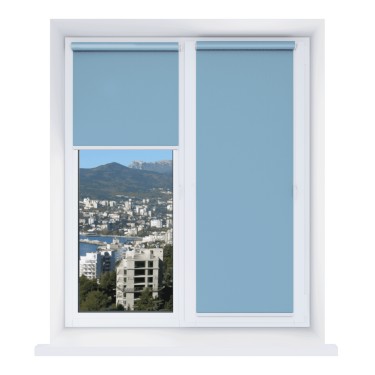 Рулонная штора Мини Респект DM 94 синий