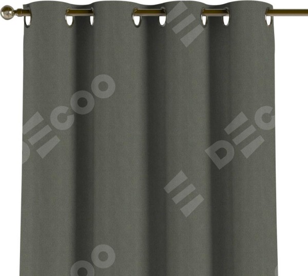 Комплект штор на люверсах блэкаут однотонный тёмно-серый