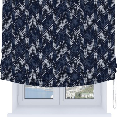 Римская штора Soft с мягкими складками, «Пёстрый зигзаг»