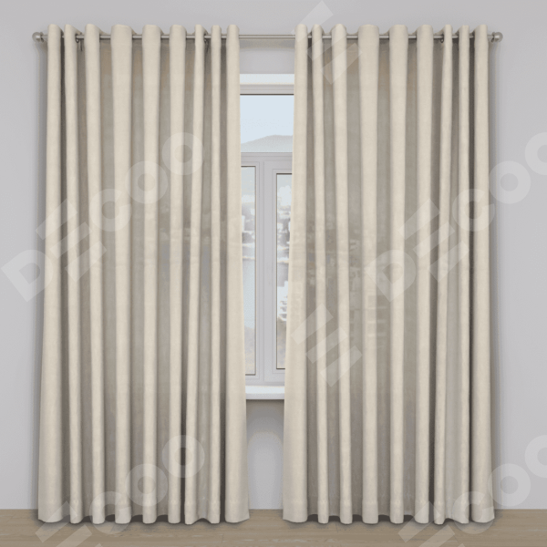 Шторы на люверсах ткань лён кашемир шампань