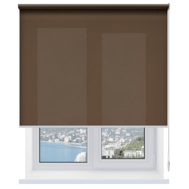 Рулонная штора Респект DM 11 коричневый