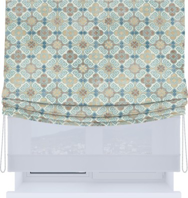 Римская штора «Кортин», день-ночь с мягкими складками, «Фарида»