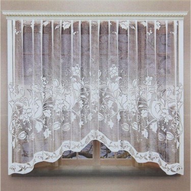 Штора 270х160 см, белый, 100% п/э, шторная лента