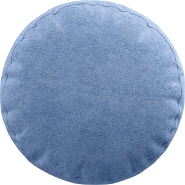 Подушка круглая «Кортин» вельвет васильковый