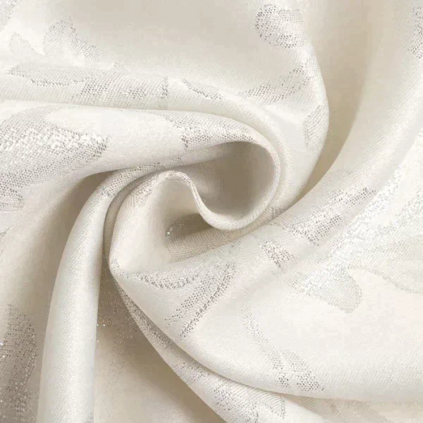 Скатерть Этель "White patterns" цвет белый, 142*283 +/-3 см, 115 ±10 гр,100% п/э