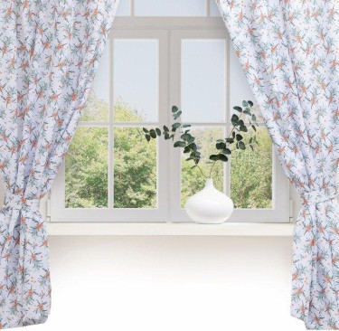 Комплект штор для кухни с подхватами Berry garden 145х180см-2 шт., 100% п/э