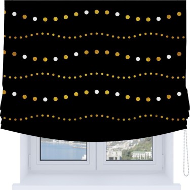 Римская штора Soft с мягкими складками, «Яркие огоньки»