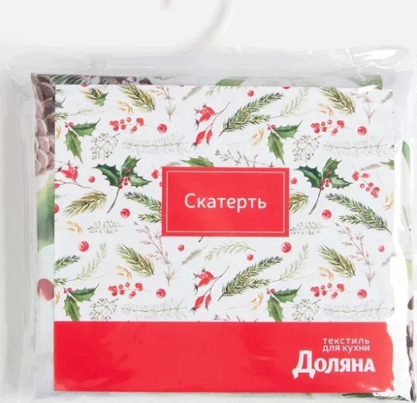 Скатерть Доляна «Шишкин лес» 145×260 см, 100% п/э