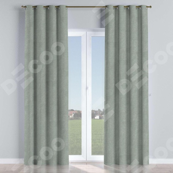 Комплект штор на люверсах твид блэкаут светло-серый