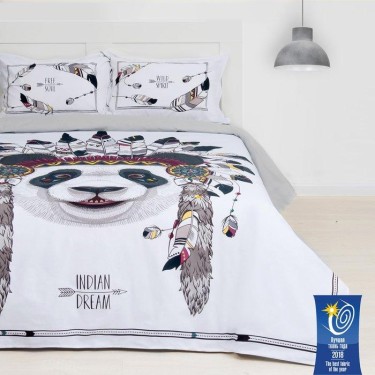 Постельное бельё "Этель" 2 сп Indian dream 175х215 см, 200х220 см, 50х70+3 см - 2 шт