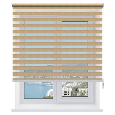 Рулонная штора День-ночь Lavander бежевый