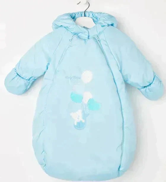 Конверт на прогулку, цвет голубой, рост 56-68 см