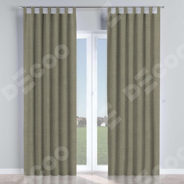 Комплект штор на петлях лён блэкаут шампань