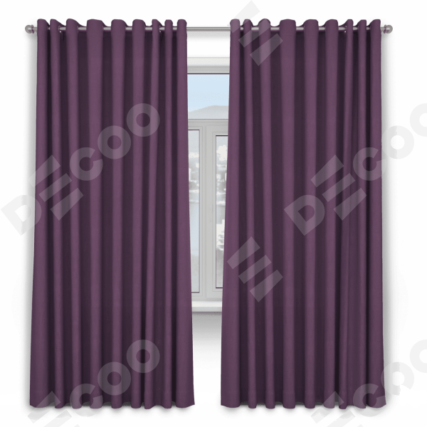 Шторы на люверсах ткань блэкаут однотонный, фуксия