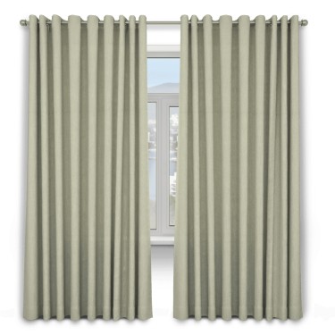 Шторы на люверсах ткань твид блэкаут, коричнево-серый