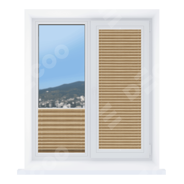 Штора плиссе Сафари бежевый, ширина от 20 см