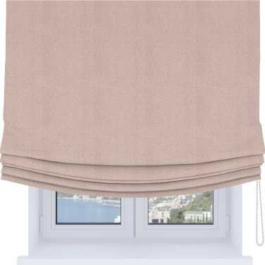 Римская штора Soft с мягкими складками, ткань блэкаут с блеском сиреневый